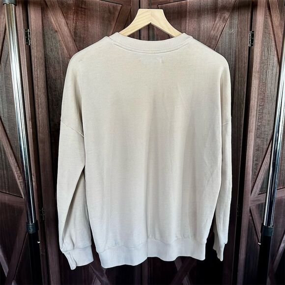 AllSaints Women's Animal Print Crew Neck Sweatshirt Beige Size S - Picture 4 of 5